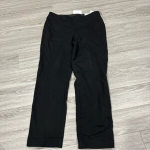 Anne Klein Slim Ankle Pant Elastic Waistband Black Womens L